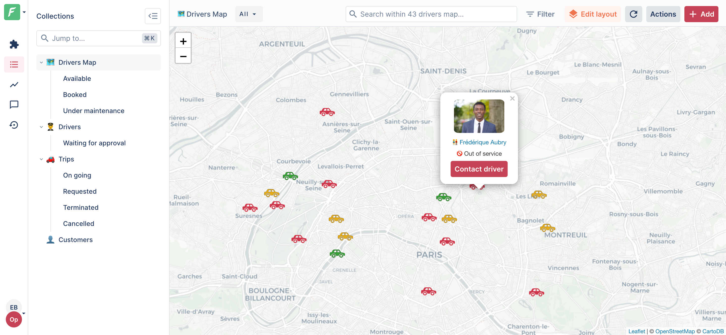 screenshot of Forest Admin